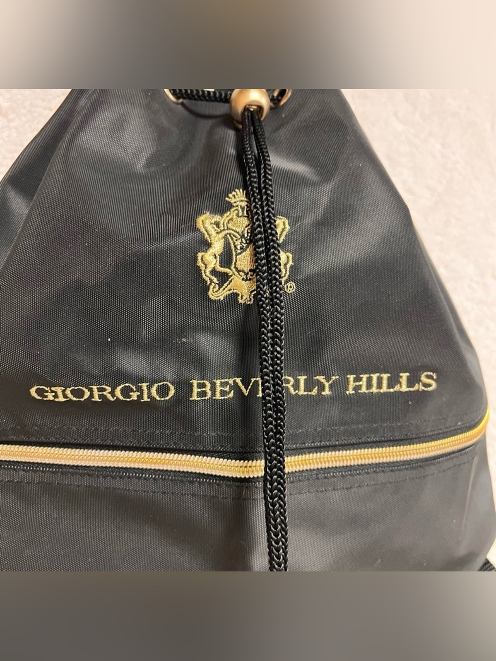 Black Drawstring Backpack - Picture 2 of 4